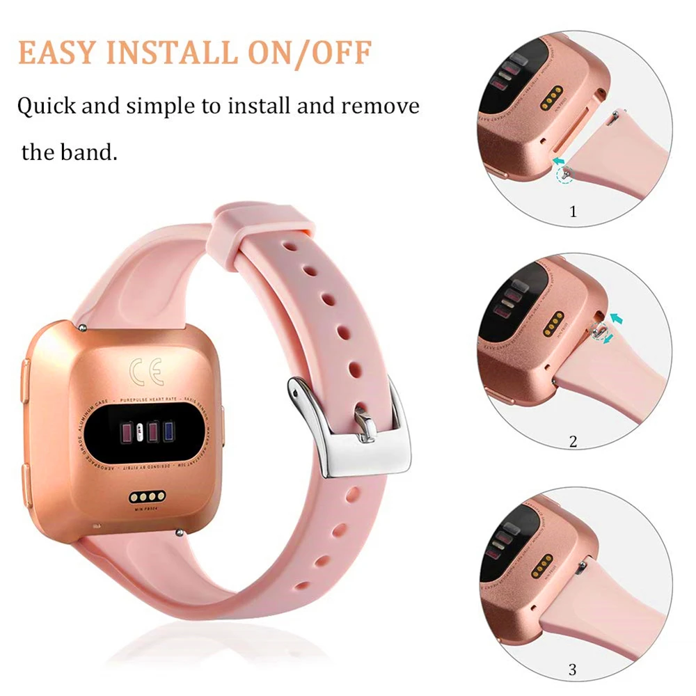 Цветной сменный ремешок для Fitbit Versa/Versa Lite тонкий узкий часов Versa браслет женщин и