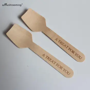 

A TREAT FOR YOU spoons wedding party favor spoons personalized wood spoons x 300 pieces