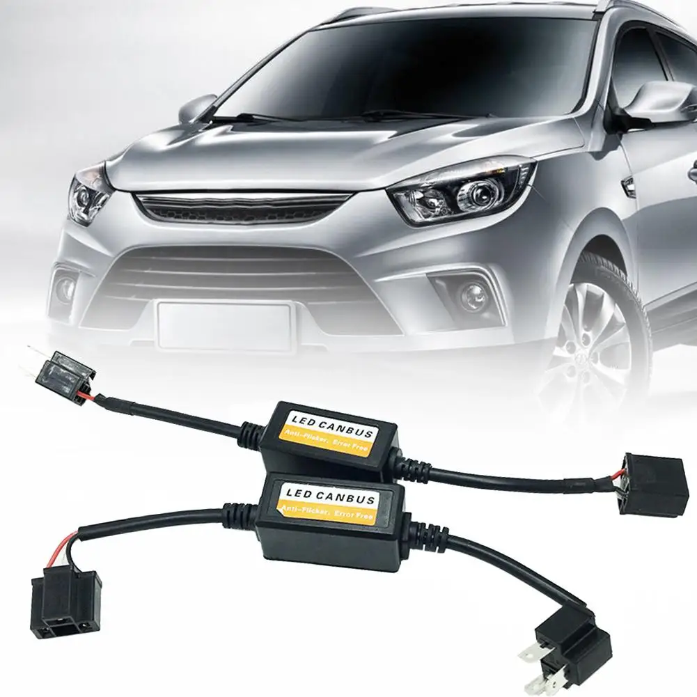 1 пара H1 H4 H7 H11 9005/9006 Автомобильные светодиодные фары без ошибок Canbus декодер