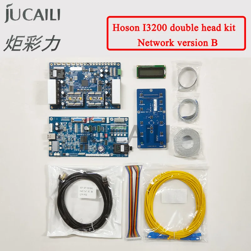 Jucaili Hoson 더블 헤드 보드 키트, 엡손 I3200 프린트 헤드 보드 키트, 수성 에코 솔벤트 프린터 네트워크 버전용