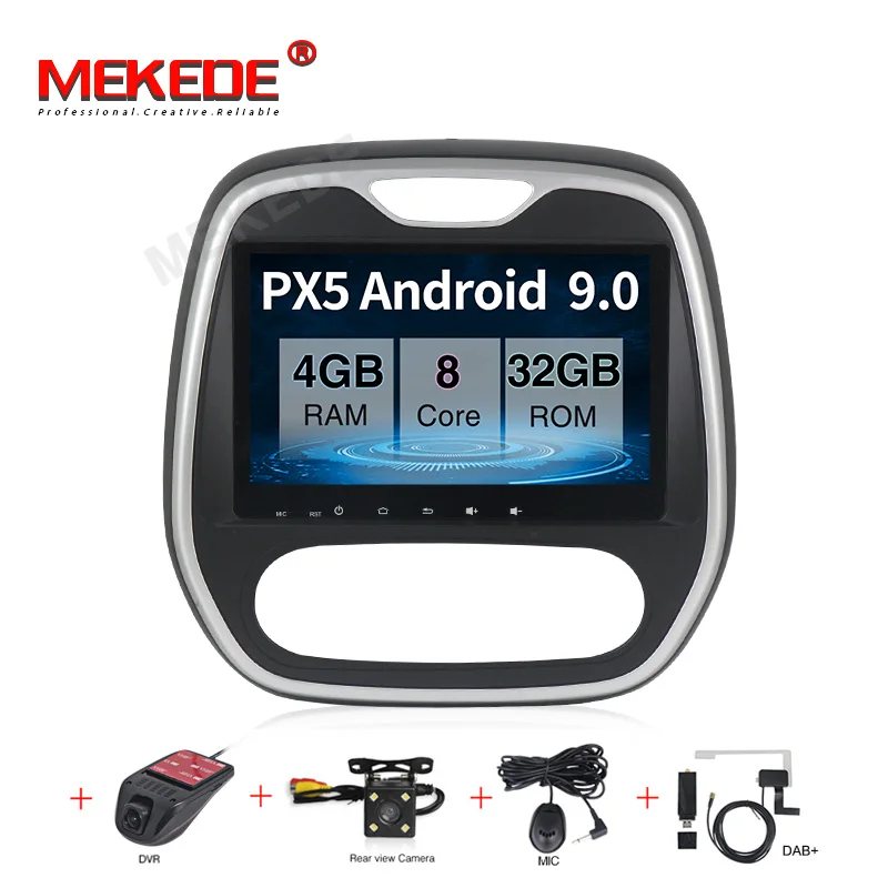 

MEKEDE 4G RAM 32G ROM Android 9.0 Car Multimedia player for Renault Captur clio samsung 2011 Car GPS Navigator RDS DVR