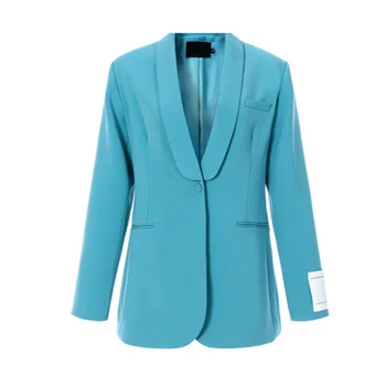 

SONDR Casual Patchwork Blazer For Women Notched Long Sleeve Pocket Korean Blazers Female 2020 Autumn Fashion New Clothing