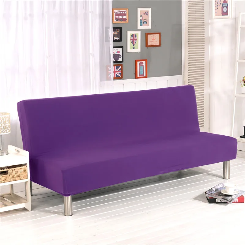 Чехол для дивана, сплошной цвет, без подлокотника, чехол для дивана, кровати, все включено, складной чехол для дивана, защитный чехол - Цвет: Color 22