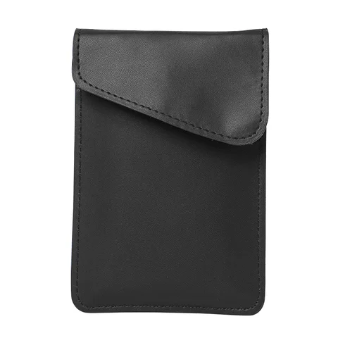 RFID Signal Blocking Shield Wallet Sealed Cell Phone Interior Car Key Anti Radiation Portable Black Faraday Bag Pouch