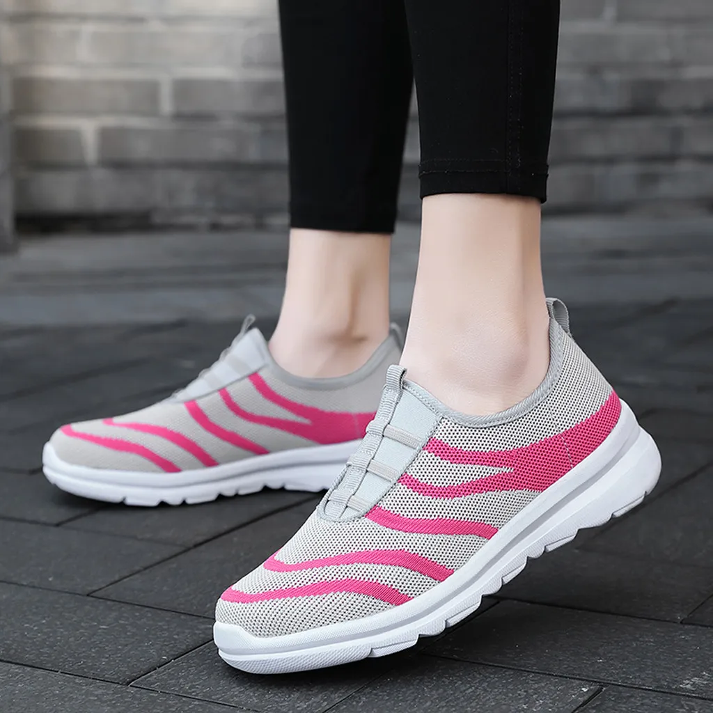 Women Vulcanized Shoes High Quality Women Sneakers Slip On Flats Shoes Women Loafers Plus Size 42 Walking Flat#3