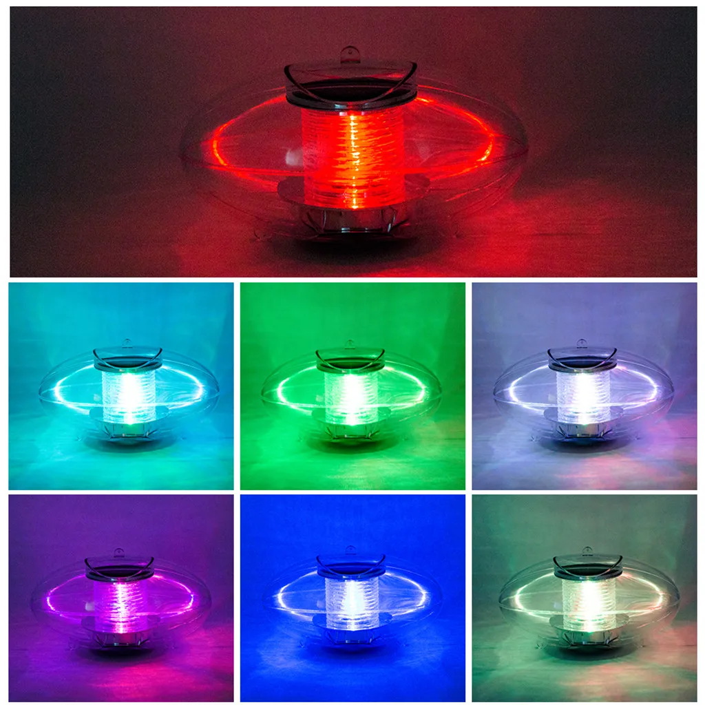Led Wasserdicht Lichter Schwimmen Pool Licht Solar Power Wasser Drift ...