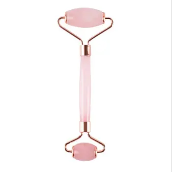 

Natural Powder Crystal Jade Roller Beauty Jade Wheel Facial Massager Scraping Plate Meridian Health Care Set Massage Stick