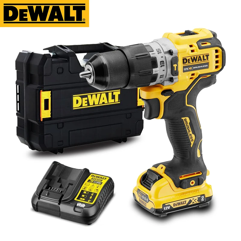 DEWALT destornillador eléctrico de 12V DCD706D2, Taladro Inalámbrico de  impacto Dewalt de velocidad Variable, bricolaje, sin escobillas, Original| Taladros eléctricos| - AliExpress
