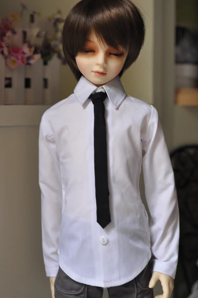 1/4 1/3 масштаб BJD кукольная одежда белая рубашка+ галстук для BJD/SD аксессуары ID72 uncle. В комплект не входят кукла, обувь, парик и другие A0978