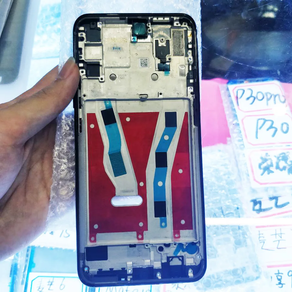 Для huawei P Smart Z/Для huawei Y9 Prime передний корпус шасси пластина ободок ЖК-дисплея Лицевая панель рамка Передняя рамка
