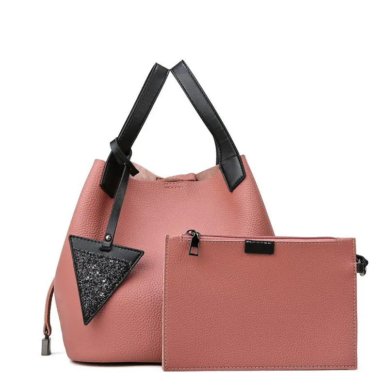 

WOMEN'S Fashion Handbag 2019 New Style Korean-style Fashion Fashion Picture Bucket Bag Soft Leather Embossed Leather Handbag Sho