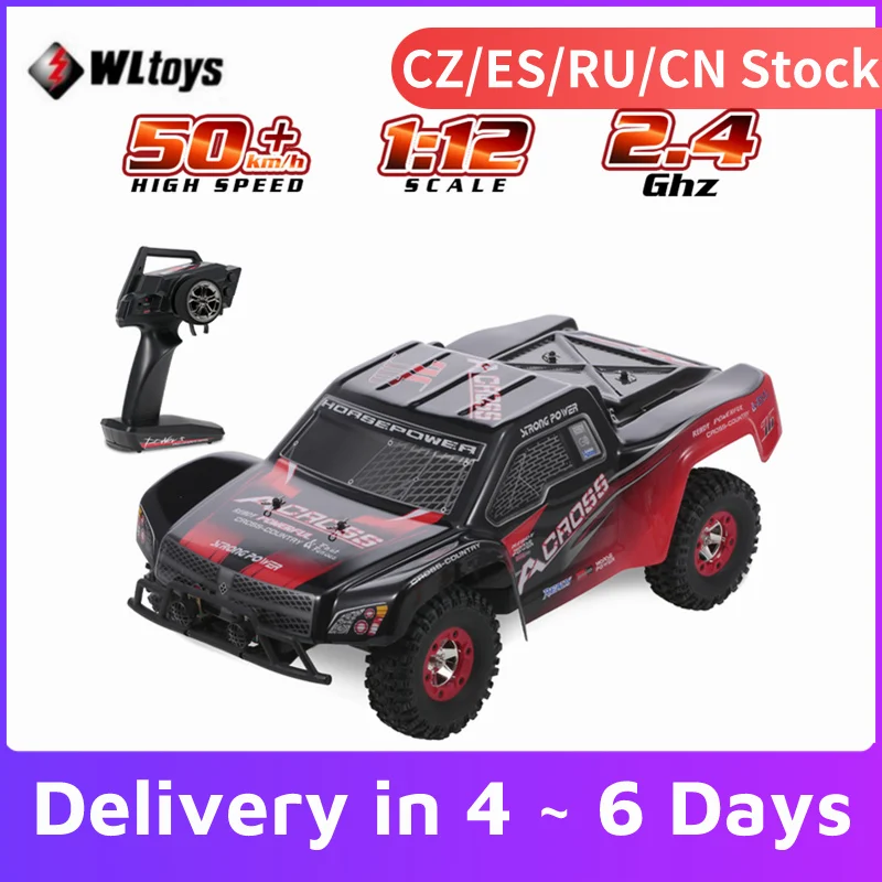 WLToys 12423 2.4G 4WD 1/12 Scale Remote Control RC Short Course Truck Car RTR 