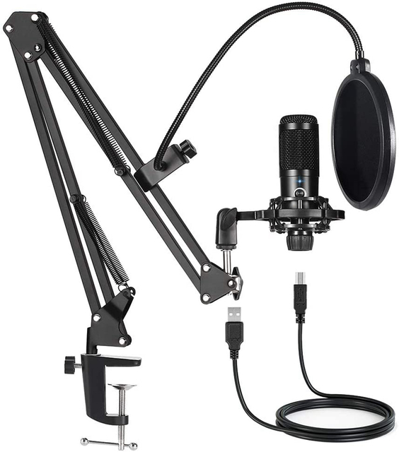 Arrivals bm 800 Microphone for Computer Youtube Gaming Recording Studio USB Condenser Microphone Kits with Stand microfono