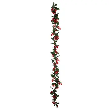 

Red Berries Berry String Bundle with LED Light Christmas Decoration Tree Garland Wreath DIY Supplies Artificial Flowers