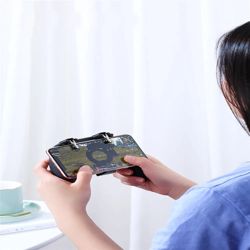  For PUBG Mobile Phone Gamepad with Cooling Fan L1R1 Shooter Controller Joystick Game Handle for iph