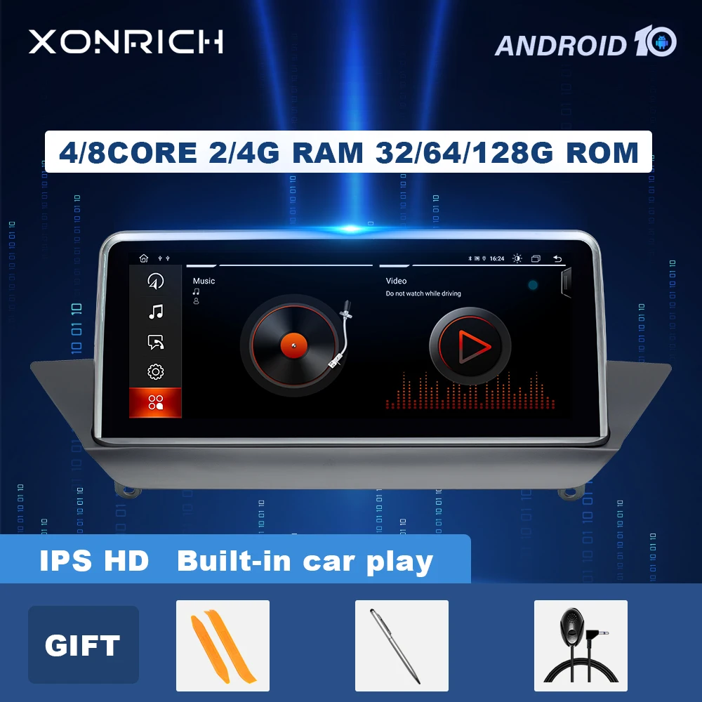 Автомобильный мультимедийный плеер HD экран 10 25 дюйма Android iDrive 4 + 2009 ГБ 8 ядер для BMW