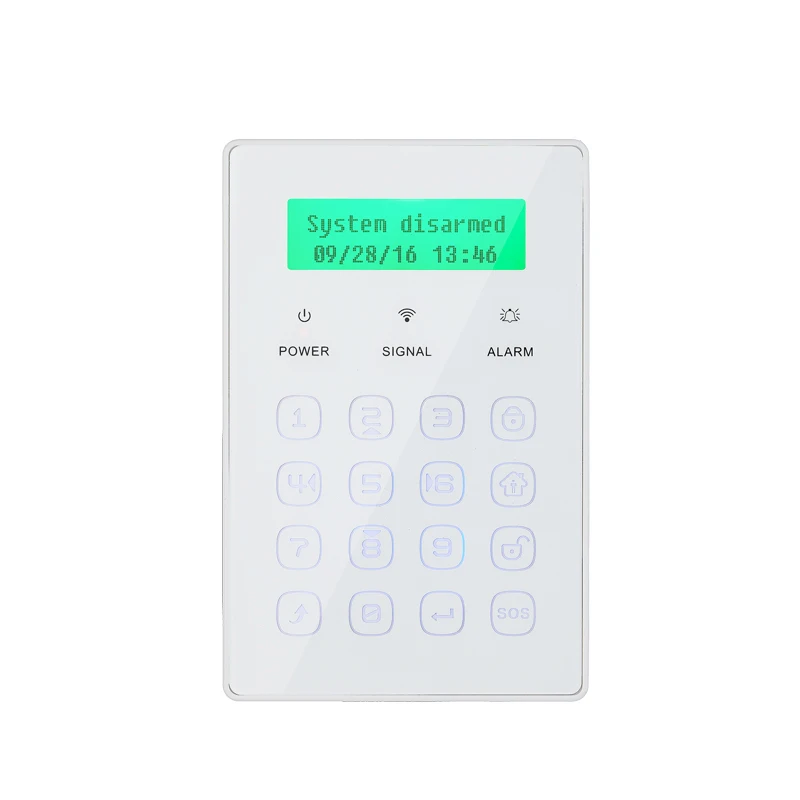 Wireless Touch Keyboard For WIFI GSM PSTN Home Personal House Alarm System 433MHz Wireless Password Keypad System