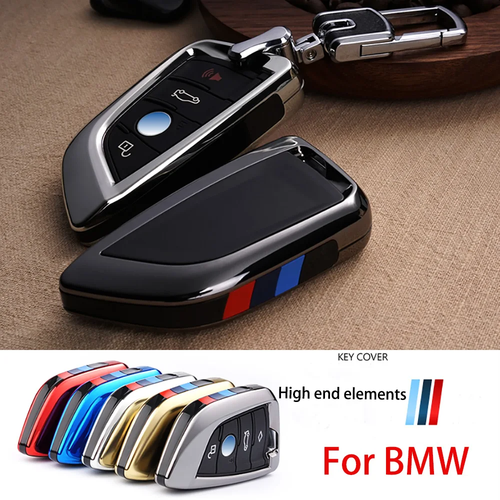Plating Remote Controller Key Bag Holder fit bmw blade KeyChain Car key ...