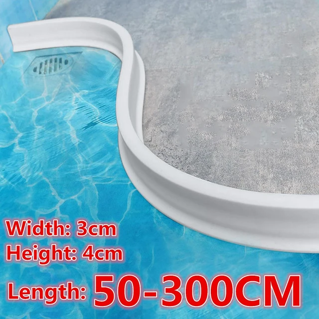 200cm Bathroom Water Stopper Water Partition Dry&Wet Separation Flood  Barrier Rubber Dam Silicon Water Blocker Don't Slip - AliExpress