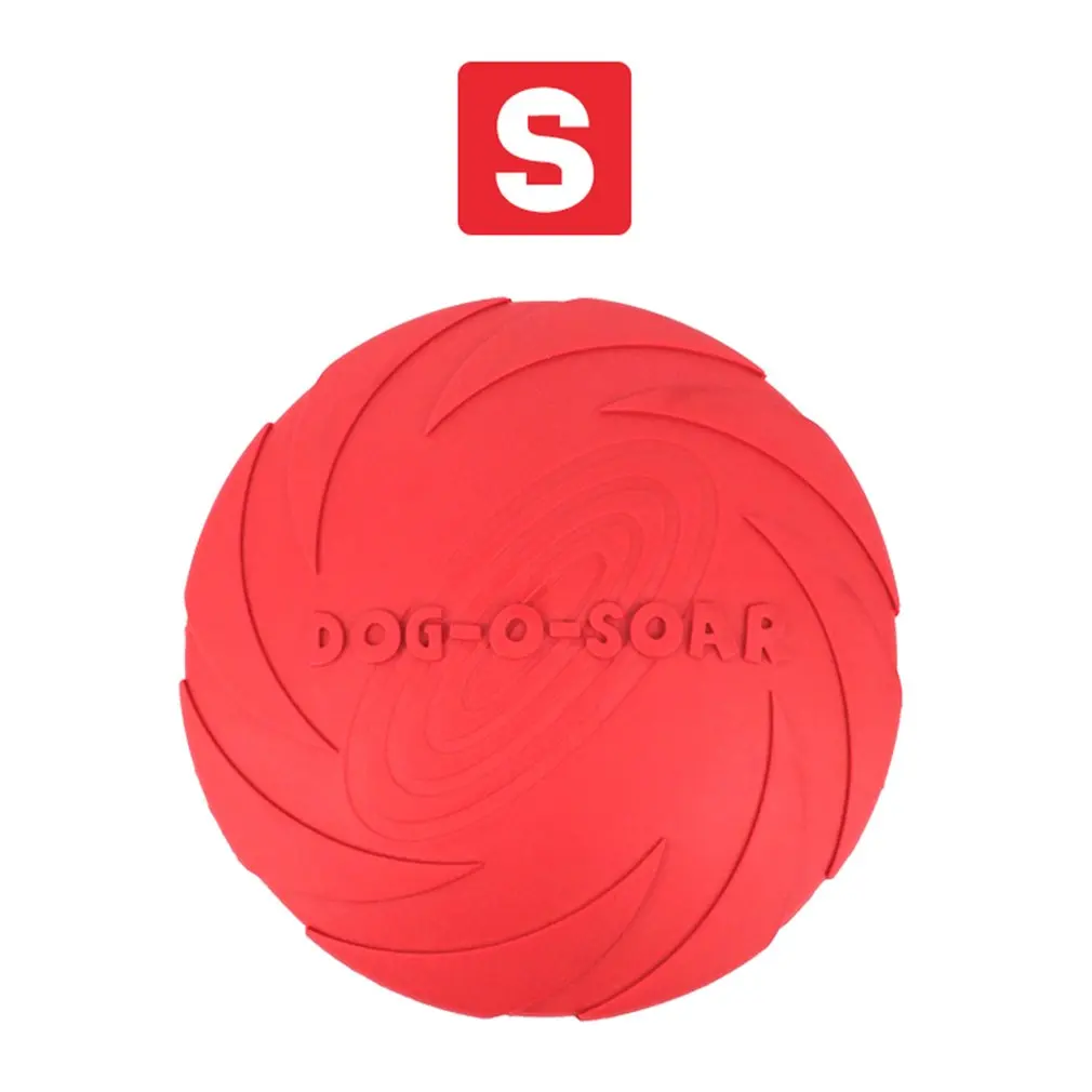 Rubber Safety Flying Saucer Soft Throw Catch Disk Fun Outdoor Dog Toys Pet Sports Disc Comfortable Pet Supplies