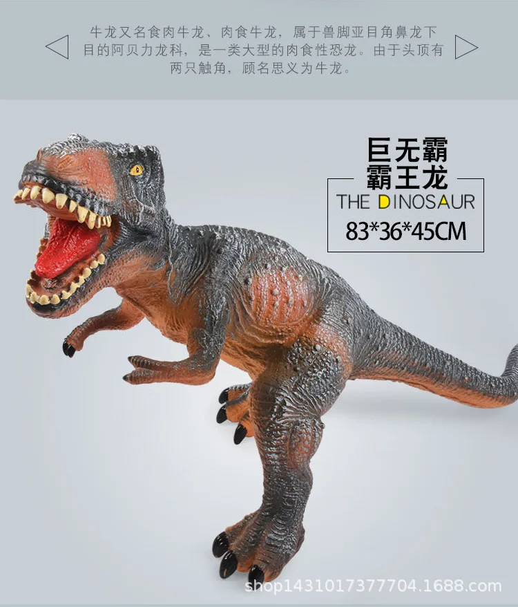 Из фильма «Парк Юрского периода»; Игрушечная модель динозавра мягкие Silcone T-Rex в парк развлечений для детей игрушка модель подарок стойло игрушка