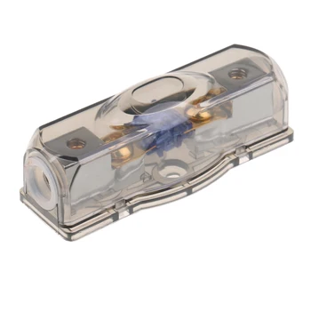 

Car Auto Audio Power Fuse Holder Box Amplifier Install 60A Fuse with Clear Cover