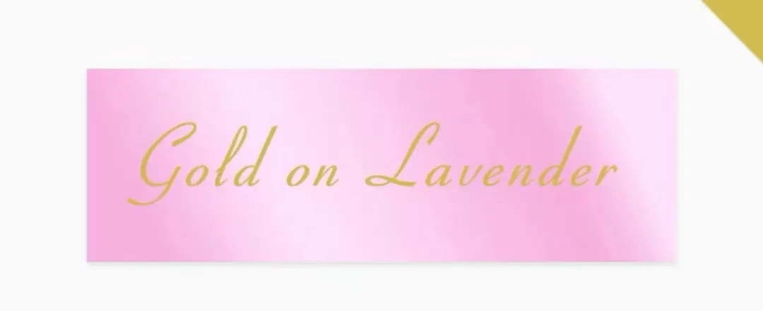 Gold on Lavender