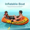 PVC thick inflatable boat inflatable kayak air cushion aluminium paddle pump dinghy air raft 2 person / 3 person ► Photo 3/6