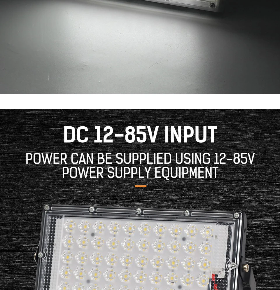 DC 12V-85V Led Flood Light 50W 100W Outdoor Waterproof Spotlights Low Pressure 12v Reflector Led Portable Security Flood Lights
