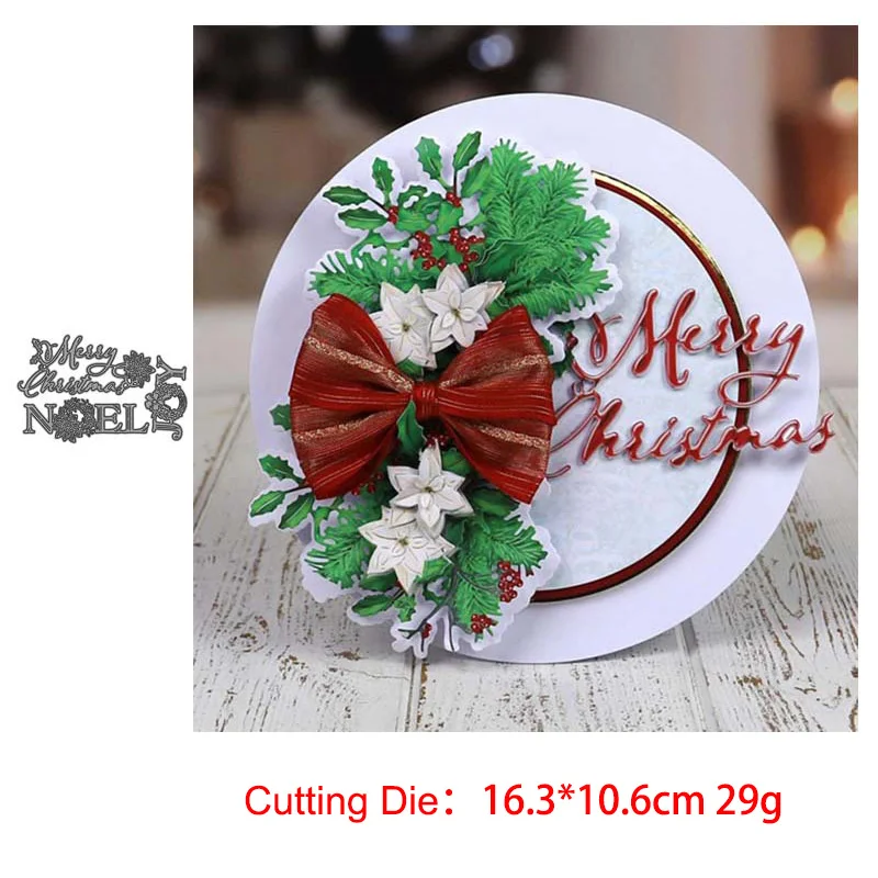 

Letters Words Metal Cutting Dies JOY NOEL Merry Christmas for Scrapbooking Stencil Handmade Make Model Craft Mold DIY Decor