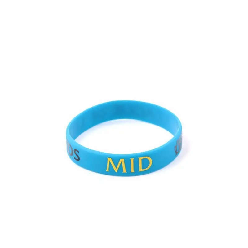 300 шт/лот забавный браслет с ADC JUNGLE TOP SUPPORT MID Ranking модный силиконовый браслет для женщин мужские браслеты - Окраска металла: Blue color