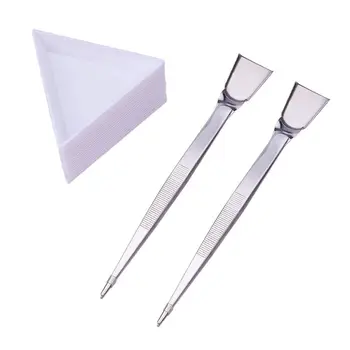 

20Pcs Triangle Jewelry Tray Organizer Holder Case with Jewelry Pliers Multifunction Pliers Jewelry Making Kit Display Tool