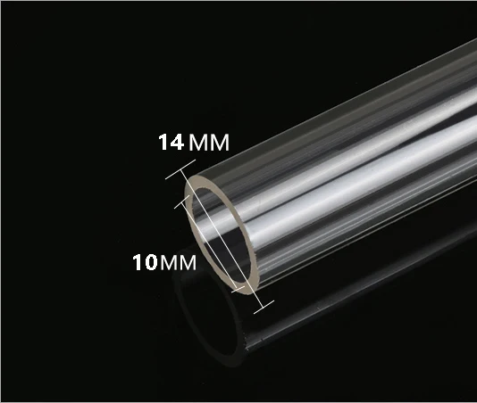 2 шт BYKSKI B-YKLWP PETG/PMMA жесткие трубки OD12mm OD14mm OD16mm 50 см длина 2 мм толщина Прозрачные Жесткие Трубы водяного охлаждения