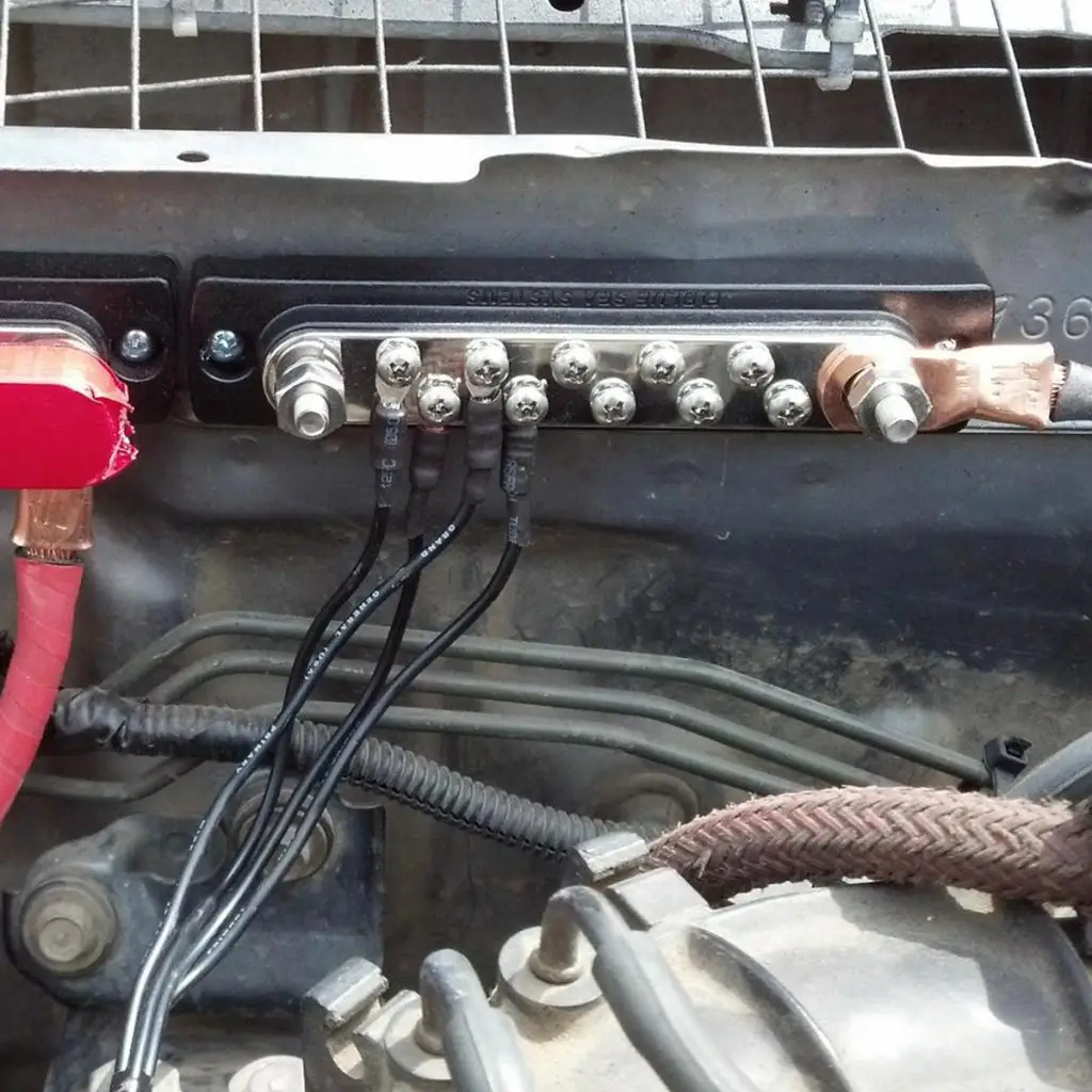 

10 Way Terminal Bus Bar 150A DC 130A AC for Cars Trailers Yachts Ships