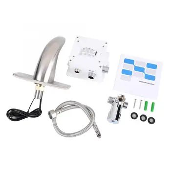 

Basin Faucets Electronic Automatic Sensor Touchless Sink Hands-Free Faucet Motion Activated water tap bathroom