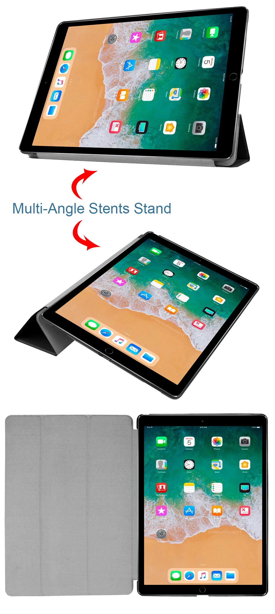 MTT чехол с граффити для iPad Pro 12,9 '' из искусственной кожи Магнитный Флип защитный чехол для планшета умный чехол Авто Режим сна/пробуждения