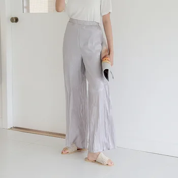 

Loose High Waisted Ladies Wide Leg Pants Casual Summer Trousers Womens Full Length Women Clothing 2018