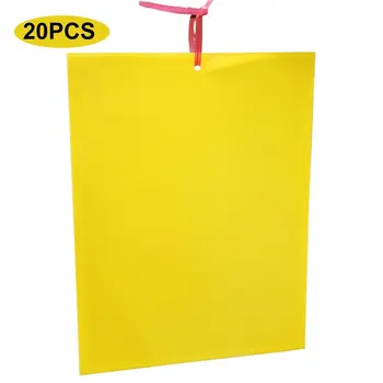 

Two-sided Stickers Glue Fruit Fly Bug Killer Insects Yellow Hang Catcher Fly Trap Board Pest Control Kitchen Farm Garden