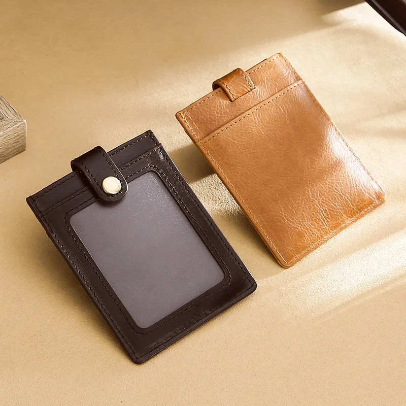Натуральная кожа мужской кредитный ID держатель для Карт RFID портмоне держатель для карт кошелек чехол для денег мужской маленький кошелек мужской Portomonee