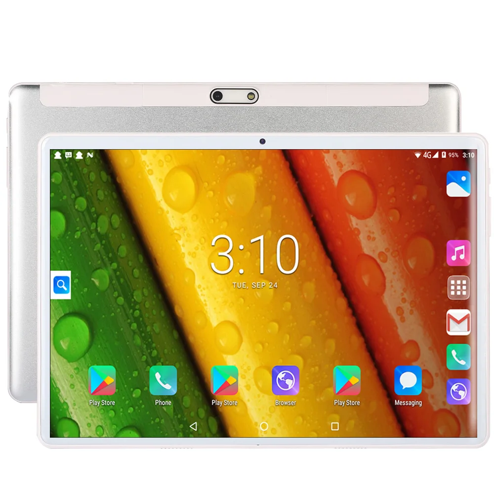 Новая система 2.5D стальной экран 10,1 дюймов планшет Android 9,0 4G Телефонный звонок десять ядер 8 ГБ+ 128 Гб rom Bluetooth Wi-Fi планшетный ПК