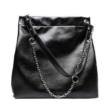 

New Bags Women Simple Fashion Casual Shoulder Bag Handle Bag Bag Lady Big Capacity Leather Female Big Chain Tote red luv bag