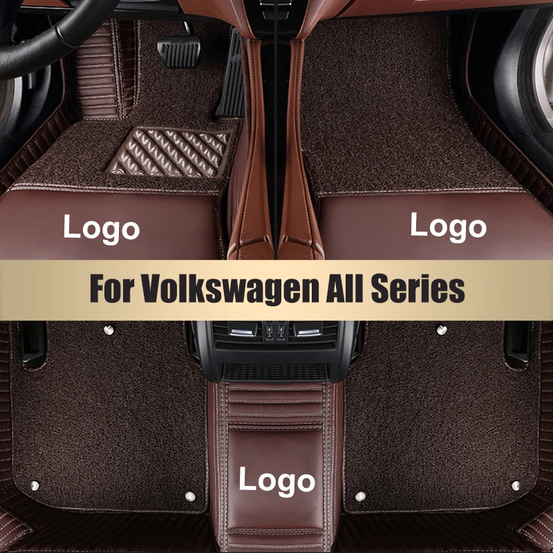 Двухслойные автомобильные коврики для Volkswagen polo sedan touran golf 4 5 6 passat b5 b6 b7 Tiguan