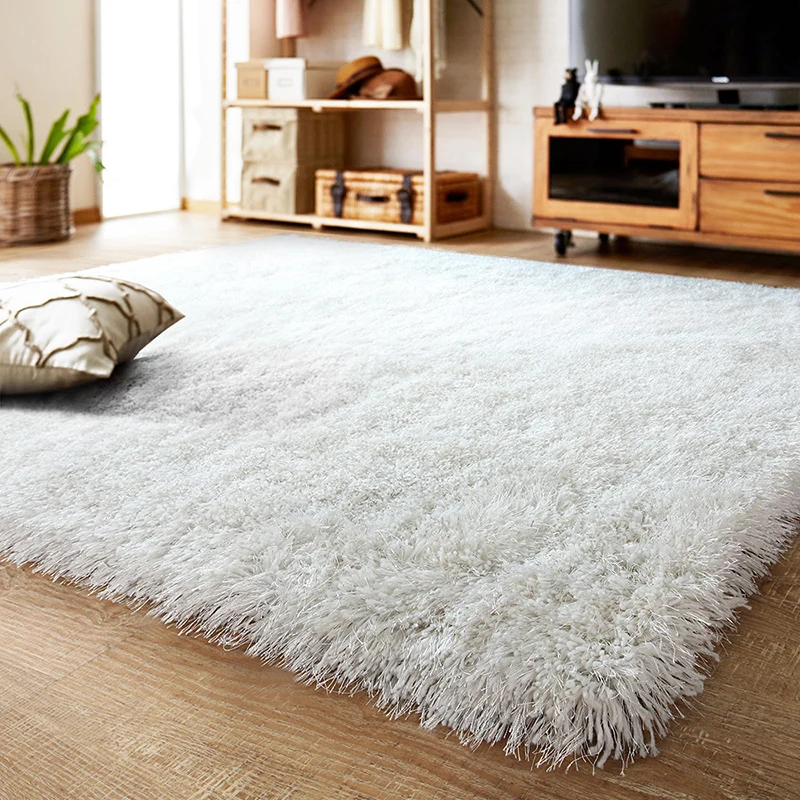 

Carpet, living room, coffee table, clothes and hat thickened bedroom white bedside bright silk Nordic plush