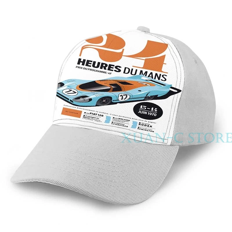 24 часа Le Mans баскетбольная Кепка для мужчин и женщин мода по всему принту черная шляпа унисекс - Цвет: Gray