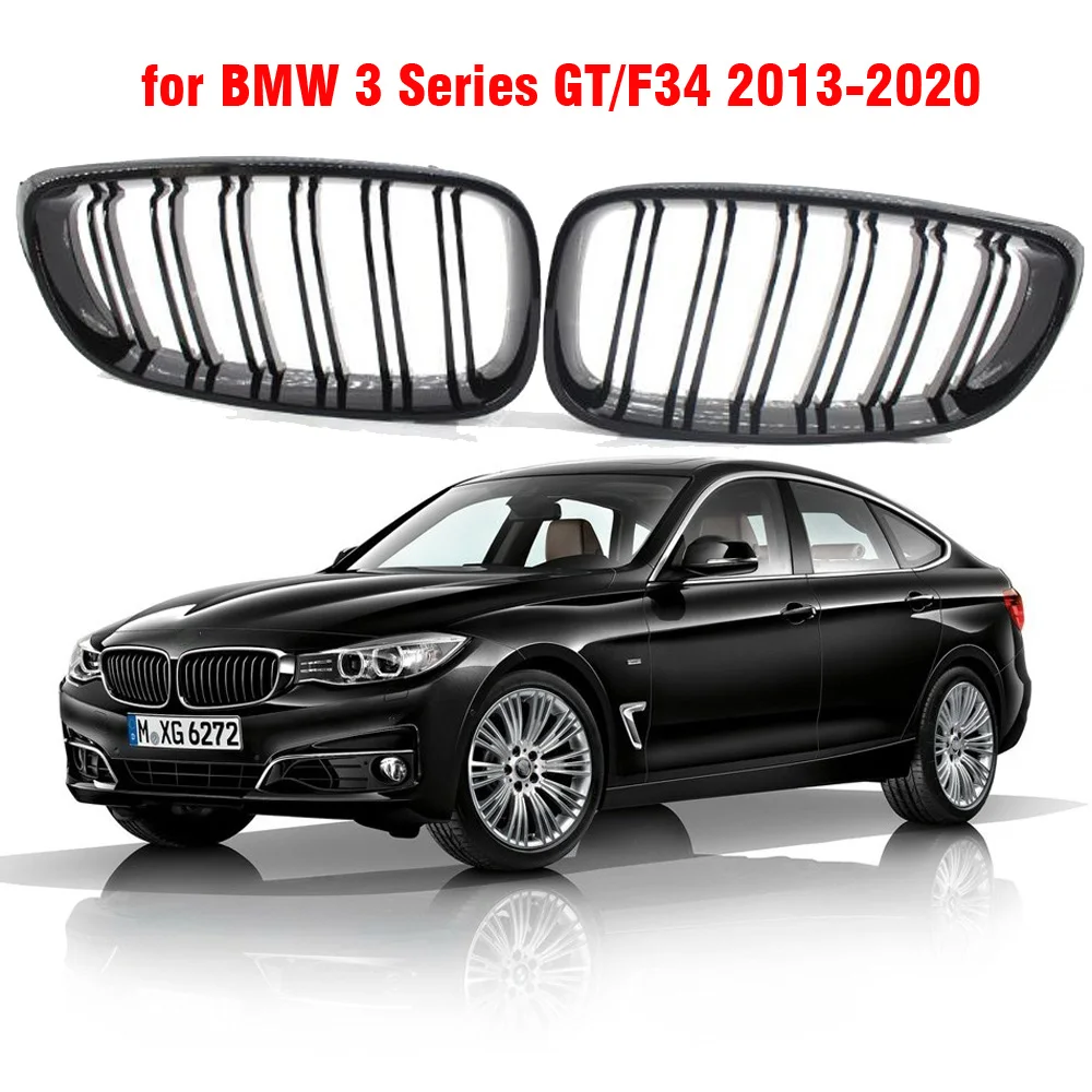 Решетки для переднего бампера BMW 3 Series GT F34 2013-2020 320i 328i 335i XDrive стиль M глянцевый