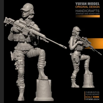 

1/35 resin model kit Modern female sniper soldier Unpainted