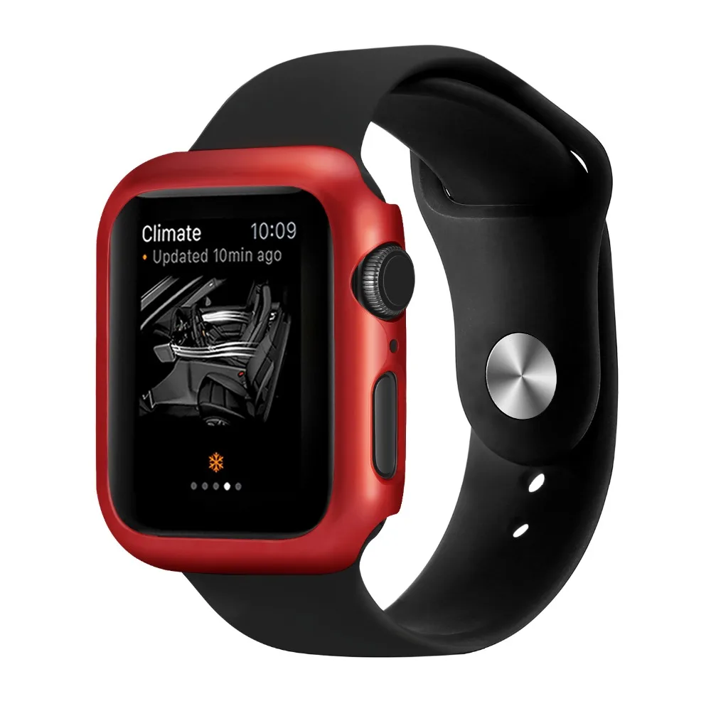 Чехол для Apple Watch 4, 5, 3, 2, 1, 40 мм, 44 мм, с краями, чехол s для iWatch Series 3, 2, 42 мм, 38 мм