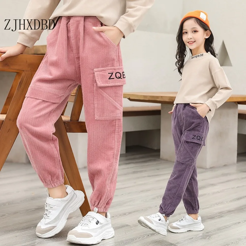 Girls Purple Marble Flared Trousers  New Look