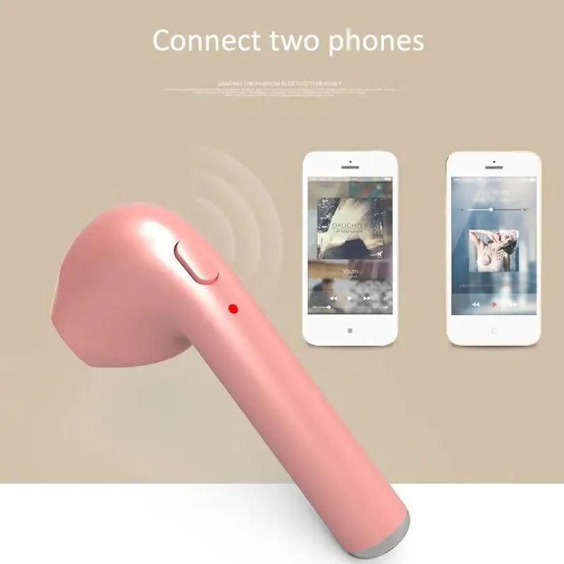 TWS беспроводные наушники Bluetooth наушники I7 спортивные наушники гарнитура с микрофоном для смартфонов iPhone Xiaomi samsung huawei el