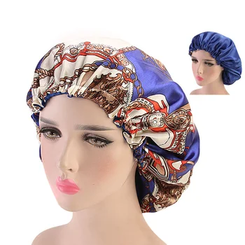 

2pcs Nightcap Useful Practical Delicate Bathing Cap Adults Sleeping Cap Polyester Nightcap for Home Trip Travel